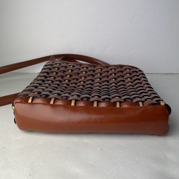 Nine West Vintage Brown Woven Crossbody - Picture 3 of 9